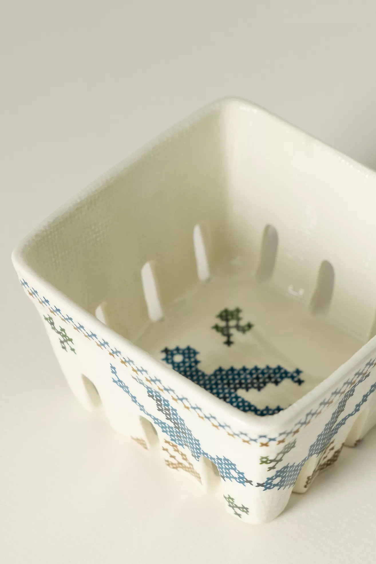Harmonie Stoneware Berry Basket | Anthropologie (US)