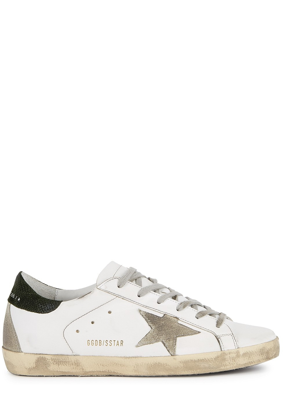 Superstar distressed leather sneakers | Harvey Nichols (Global)