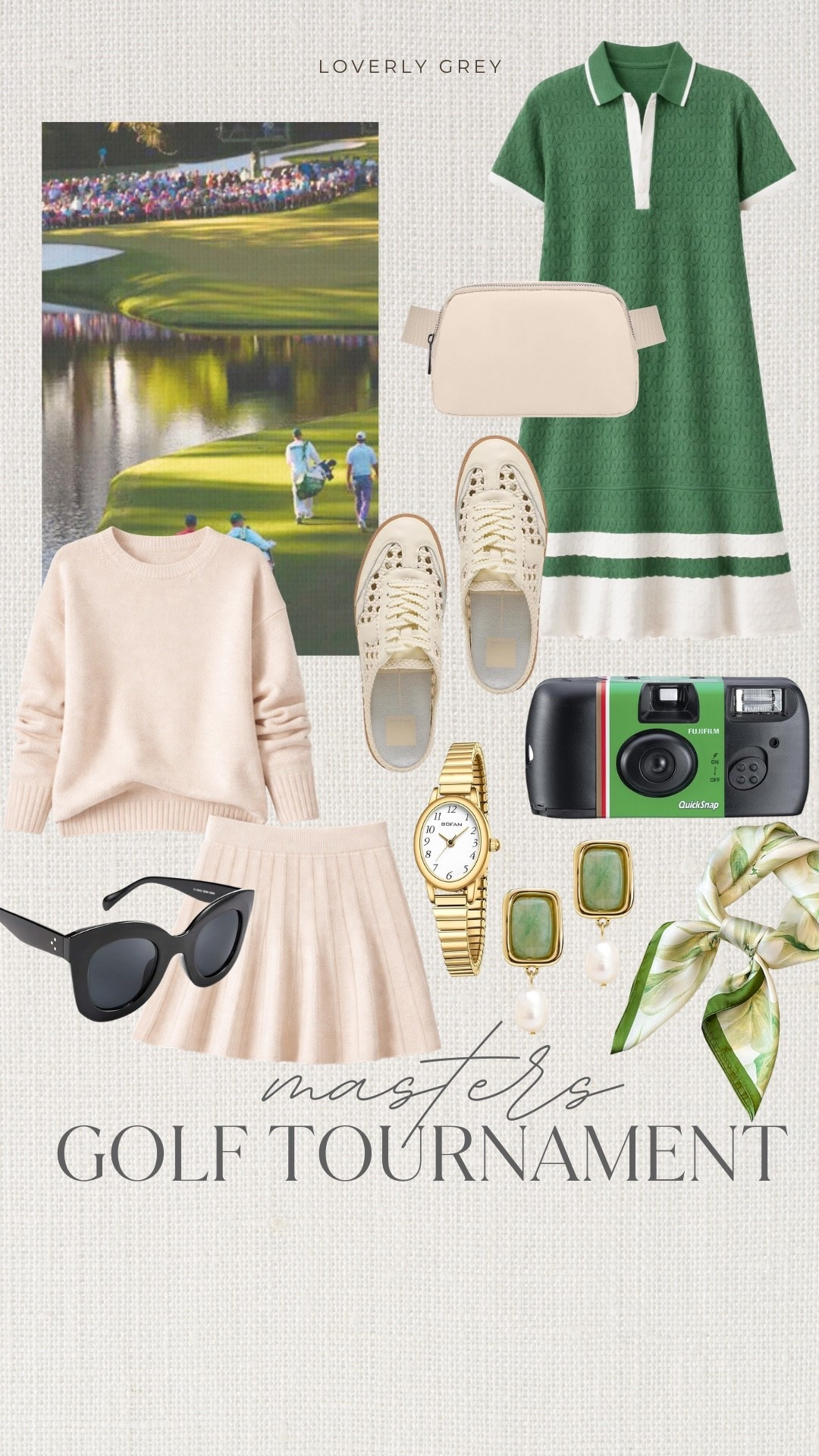 The masters golf tournament is coming up and here is what I’d wear to it! A cute Amazon matching set with a satin scarf and a pair of slide on sneakers. Accessorize with cute earrings, a gold watch and grab your camera for some aesthetic pictures!

#LTKgrwm #LTKSeasonal #LTKootd