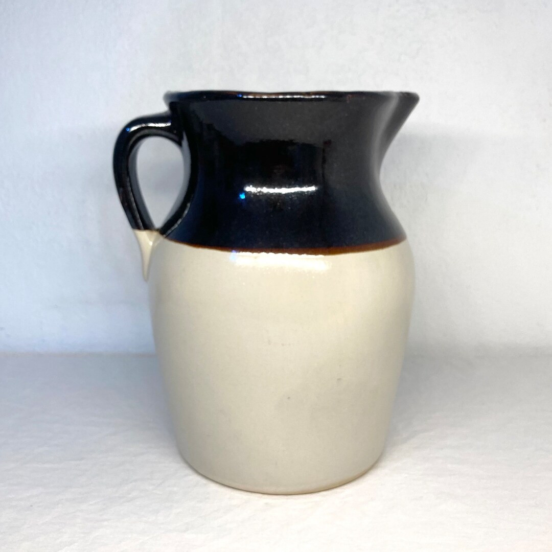 Vintage Two Tone Stoneware Crock Pitcher 10 - Etsy | Etsy (US)