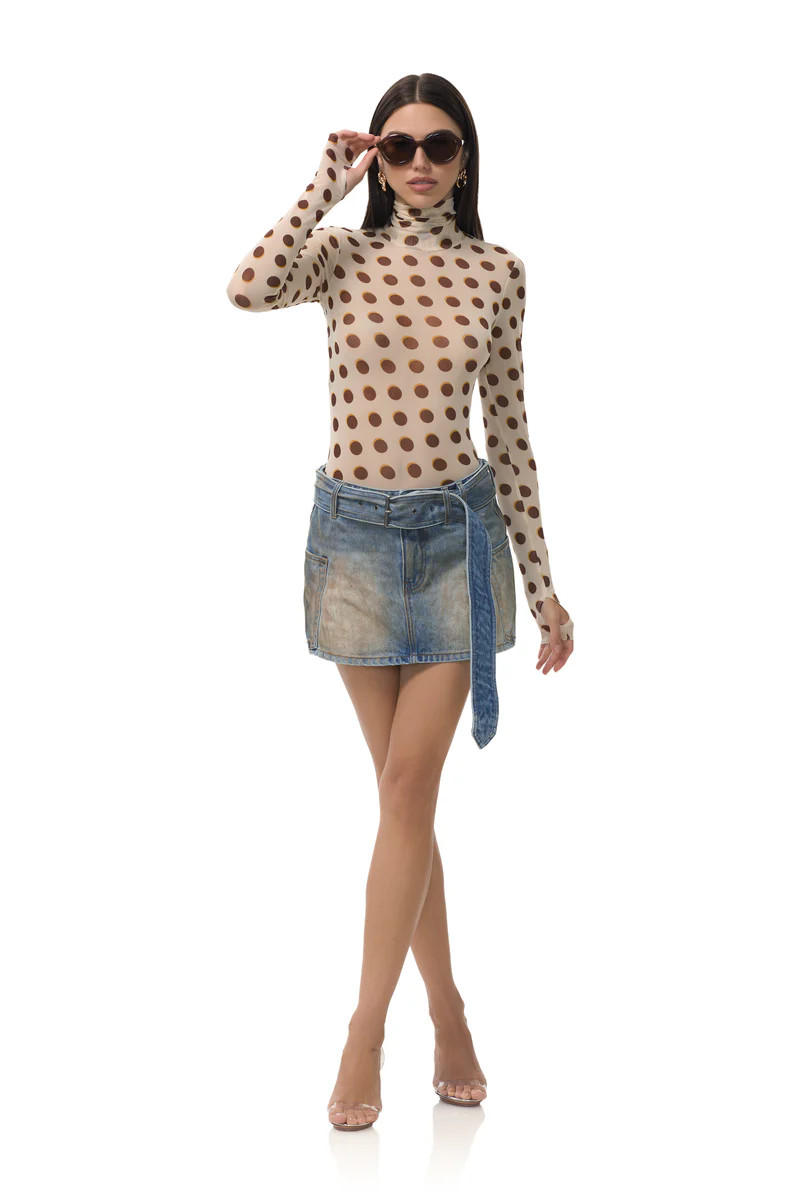 Zadie Top - Gold Halo Dot | ShopAFRM