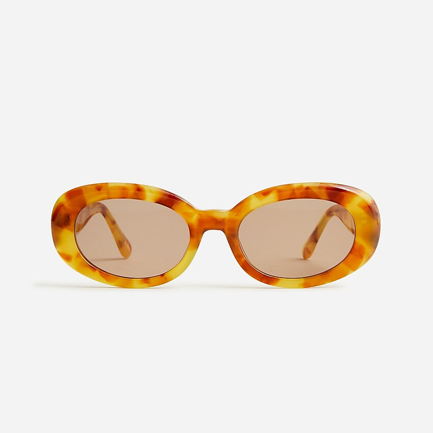 Slim oval sunglasses | J. Crew US