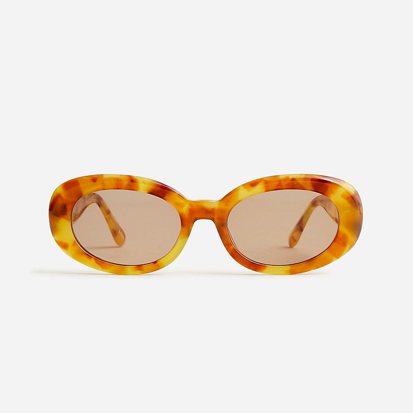 Slim oval sunglasses | J.Crew US