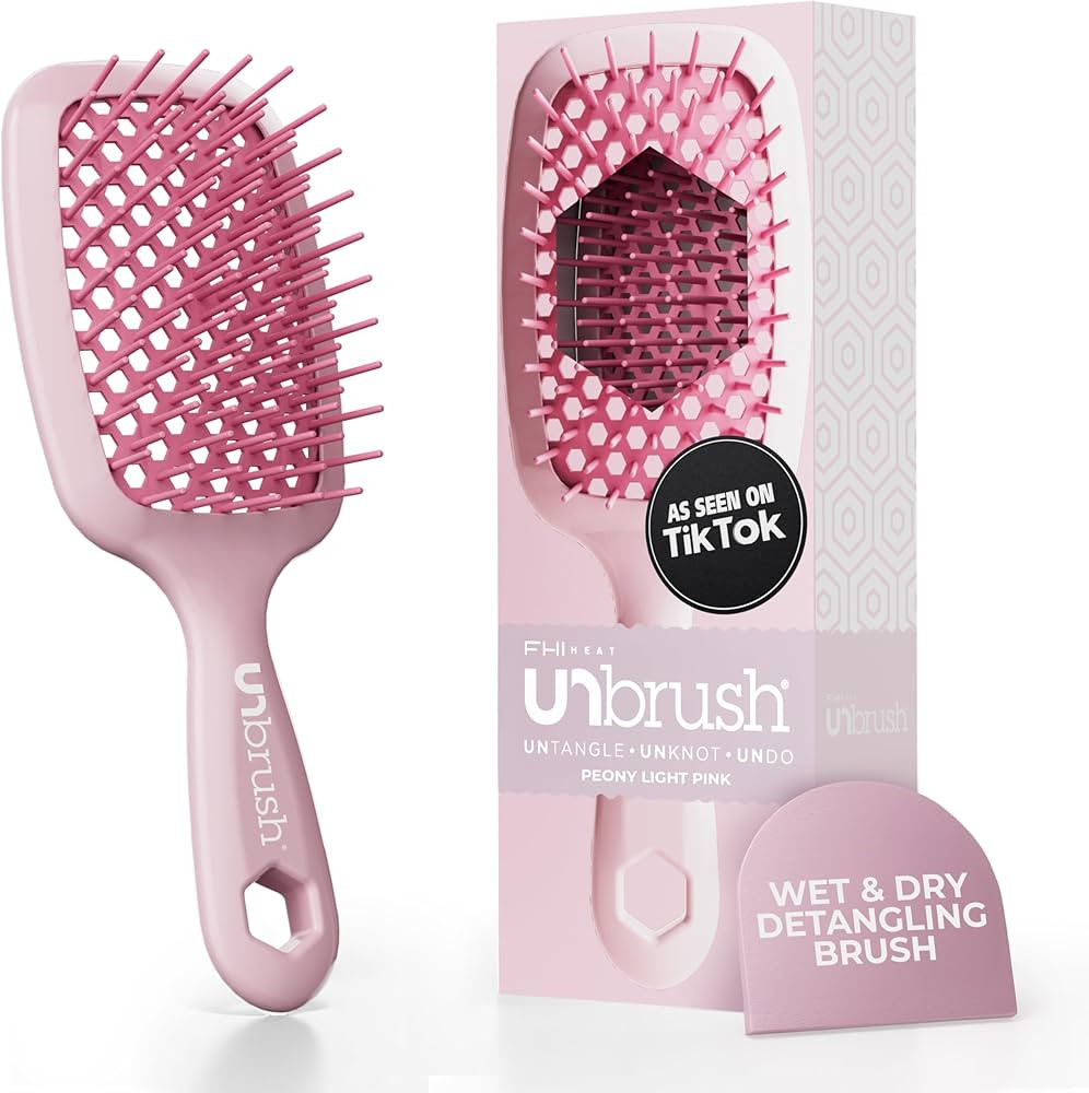 FHI Heat UNbrush Detangling Brush for Pain-Free Brushing on All Wet or Dry Hair Types — Durable... | Amazon (US)