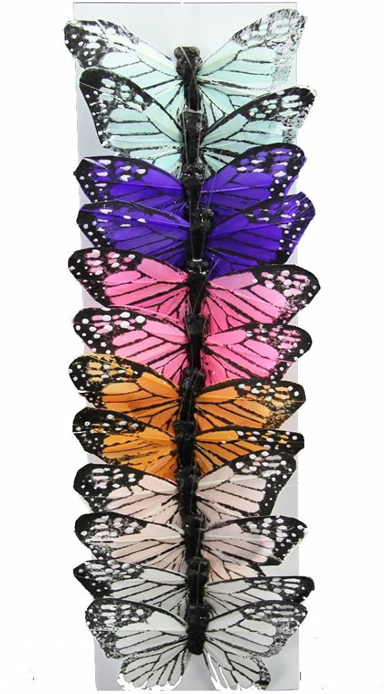 12 pc Pastel Monarch Butterflies | Amazon (US)