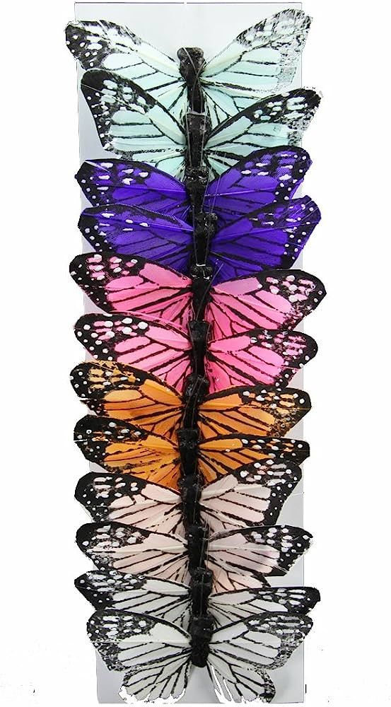 Shinoda Design Center 12 pc Pastel Monarch Butterflies | Amazon (US)