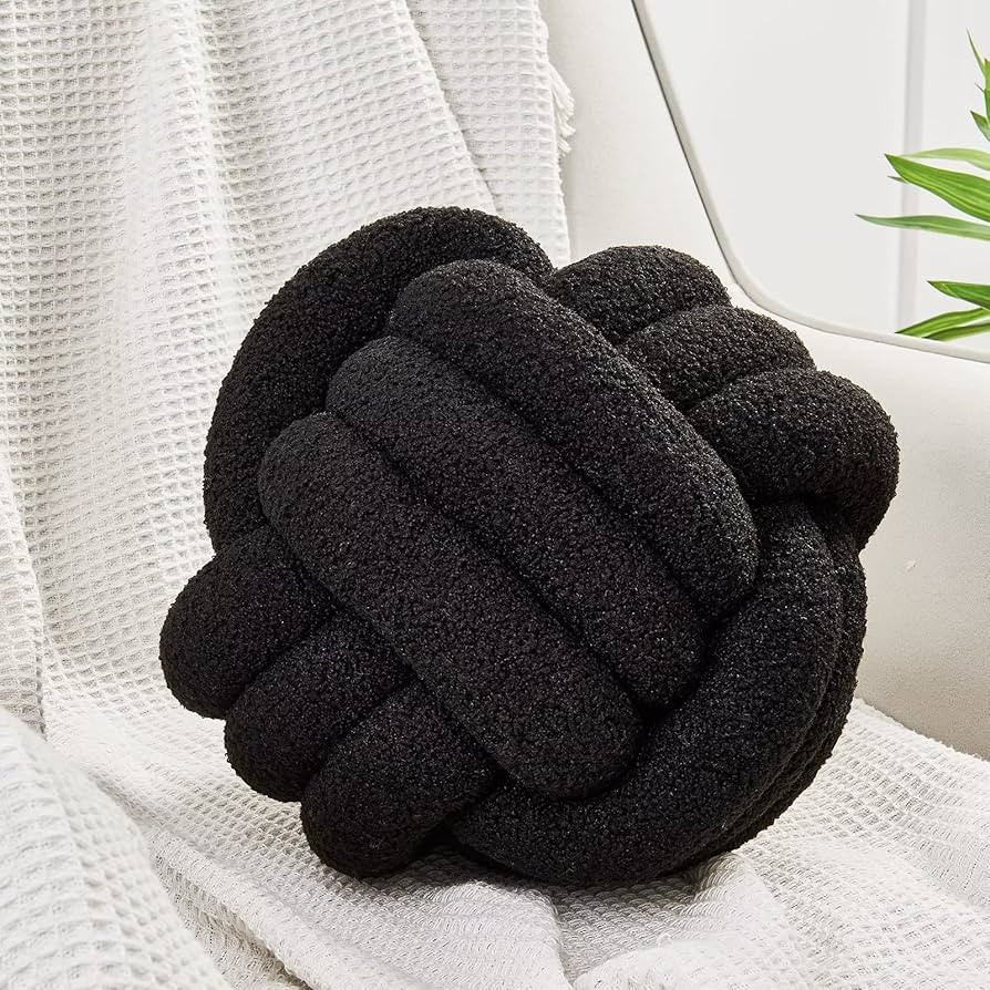 Uvvyui Knot Pillow Ball, Soft Home Decorative Pillows, Round Throw Pillow, Handmade Knotted Plush... | Amazon (US)