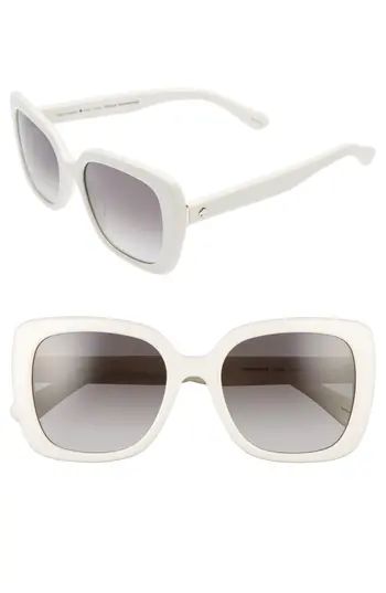 Women's Kate Spade New York Krystalyn 53Mm Sunglasses - Ivory | Nordstrom