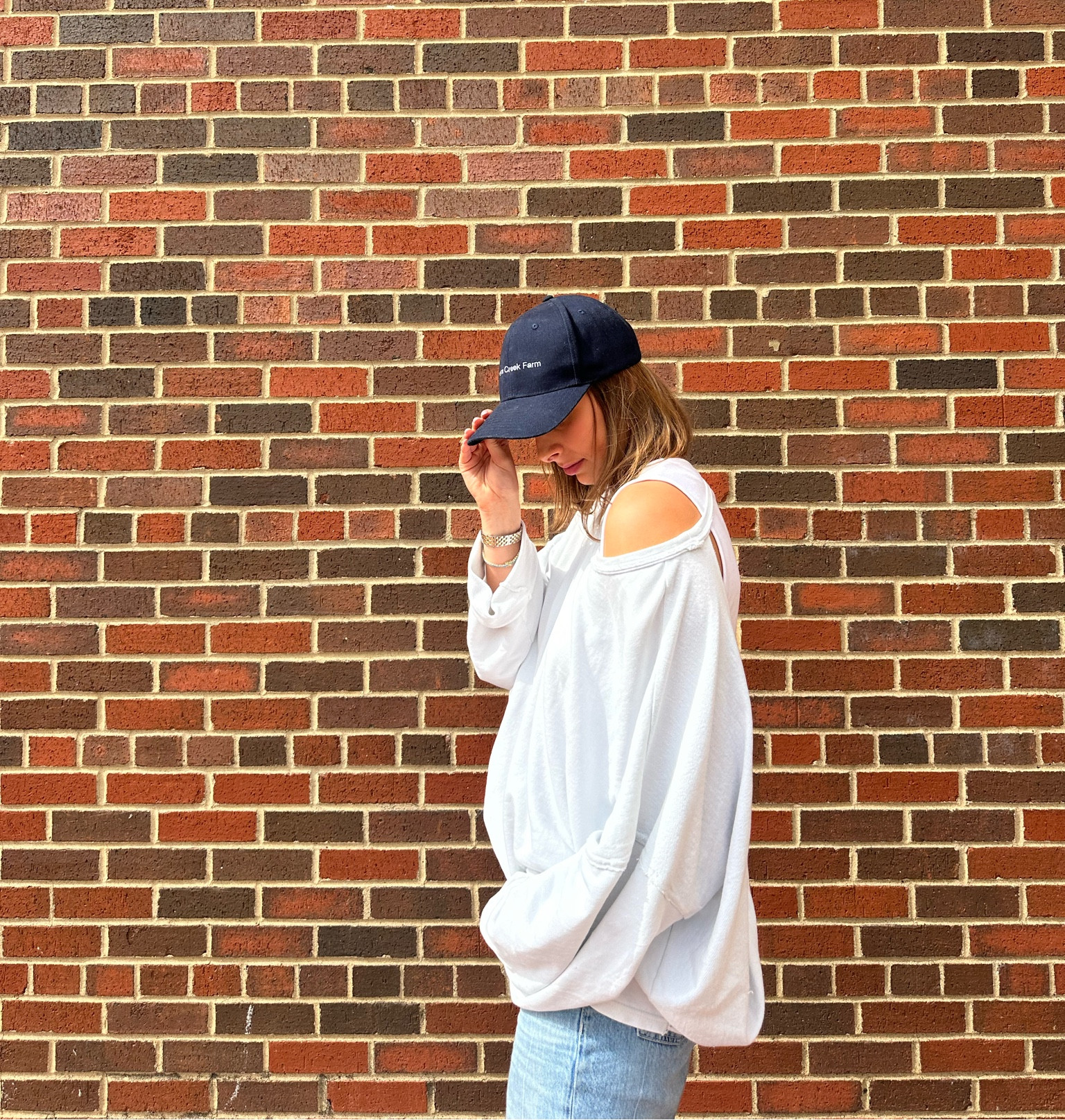 Off duty denim + cap

#LTKstyletip #LTKover40 #LTKworkwear