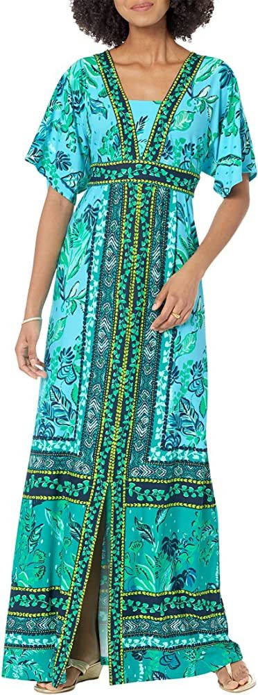 Lilly Pulitzer Ilia Elbow Sleeve Maxi Dress for Women - Amazon Fashion, Vacation Dress, Beach Dress | Amazon (US)