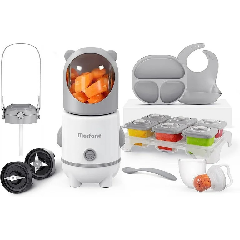 Morfone Baby Food Maker, 17 in 1 Baby Food Processor for Vegetable, Fruit Meat, Baby Food Blender... | Walmart (US)