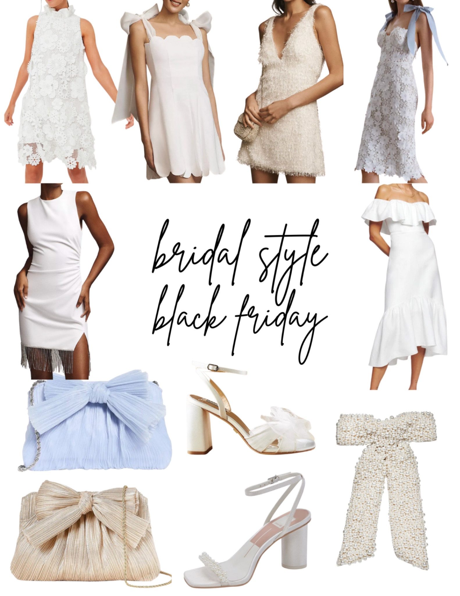 Sharing some of my favorite Black Friday sales for brides: shoes, accessories, dresses + more!! 

#LTKGiftGuide #LTKwedding #LTKCyberWeek