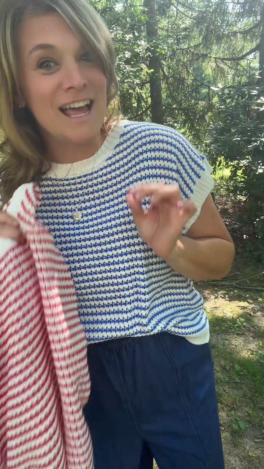 POV: You found the summer top you’ll wear on repeat. ☀️✨ Lightweight, comfy, true to size, and perfect if you want a little extra arm coverage without overheating. ❤️💙

Now help me settle this… Team Red or Team Blue? 👇 Let me know in the comments!

#SummerStyle #MidsizeFashion  #SummerOutfit #AffordableFashion

#LTKTall #LTKMidsize #LTKOver40