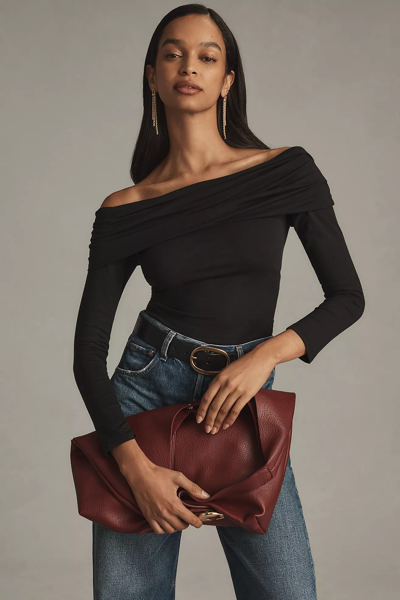 Nation LTD Abana Draped Off-The-Shoulder Top | Anthropologie (US)