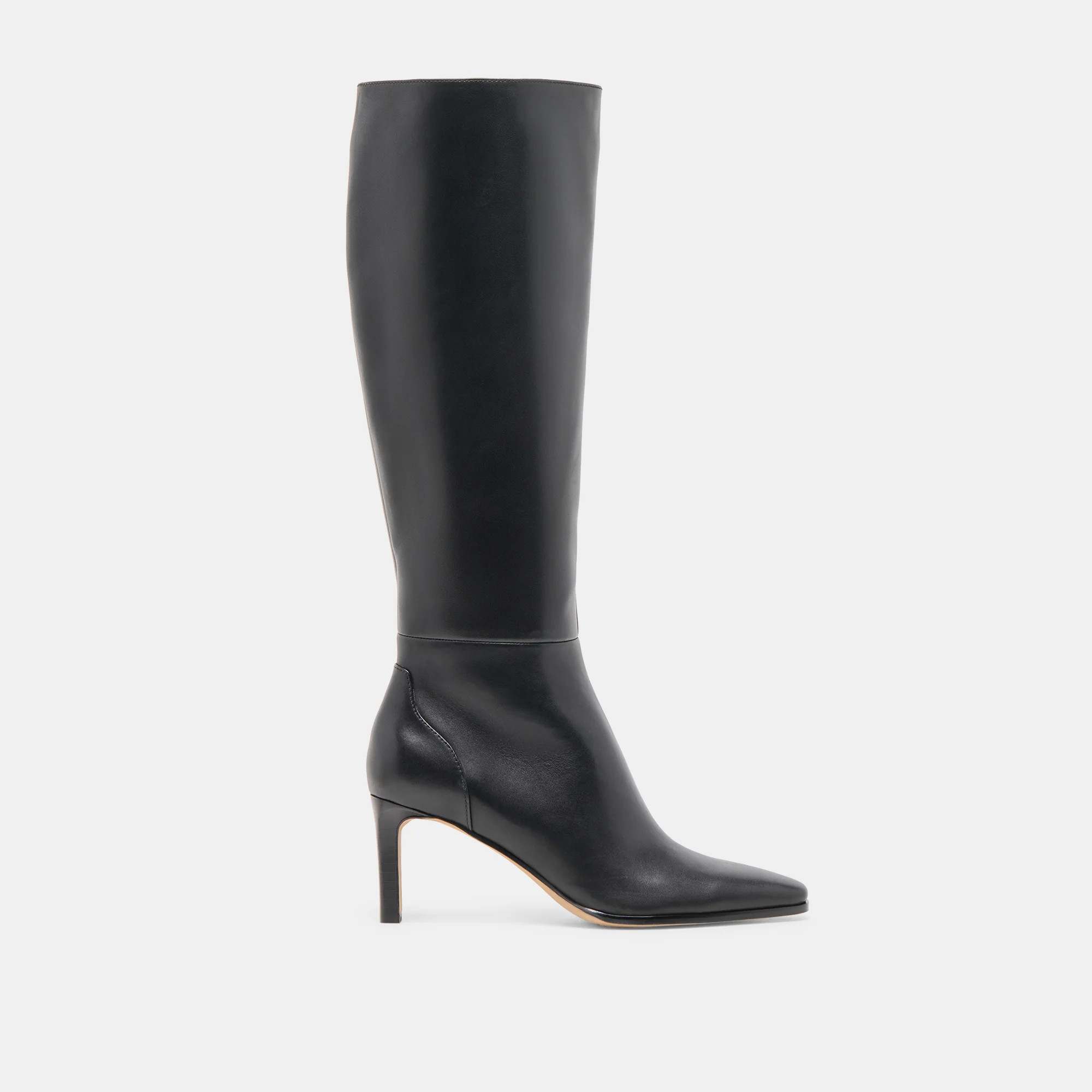 Emmi Black Leather Extra Wide Calf Boots | Dolce Vita | DolceVita.com