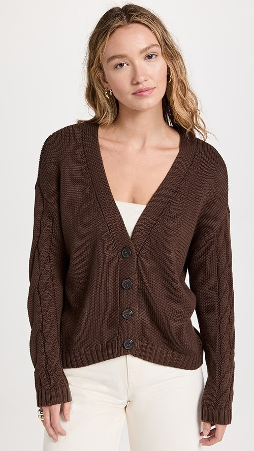 525 Cotton Cable Cardigan | SHOPBOP | Shopbop
