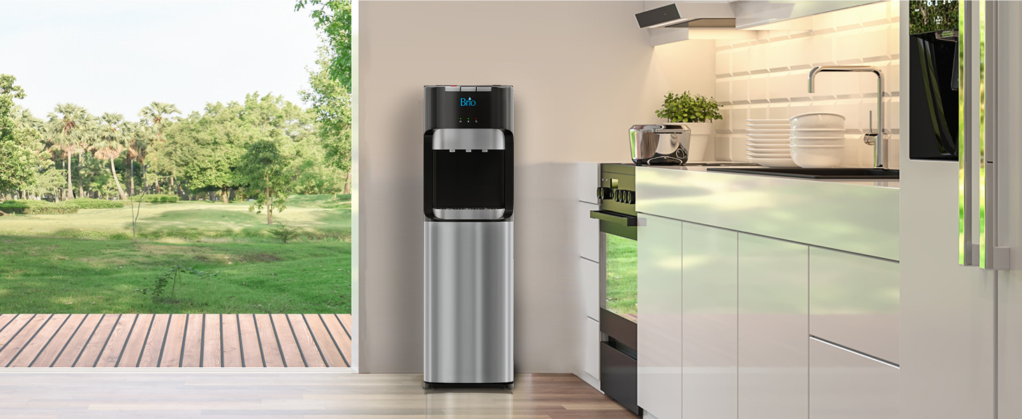 Brio Bottom Loading Water Cooler Dispenser for 5 Gallon Bottles - 3 Temperatures with Hot, Room &... | Amazon (US)