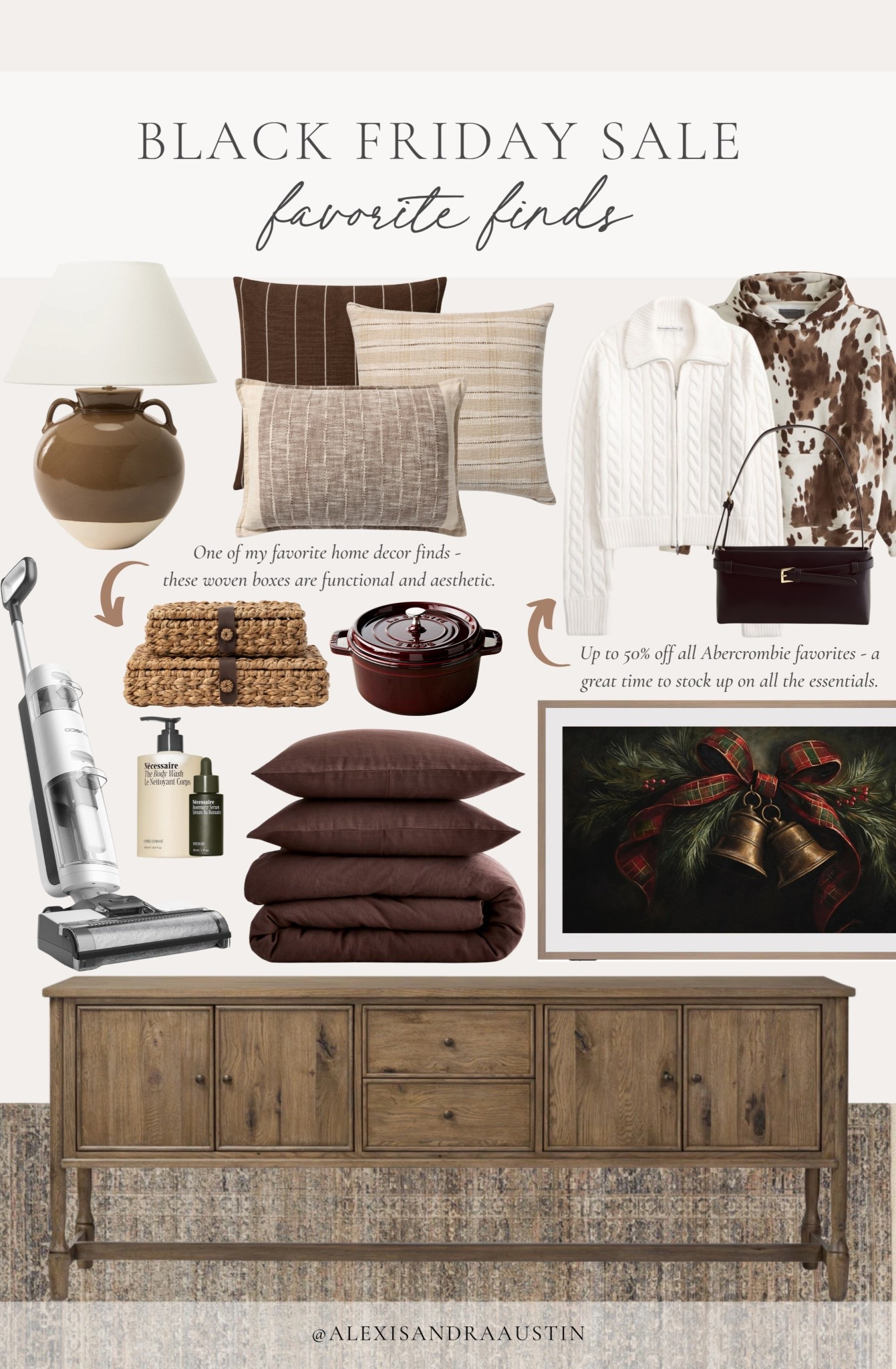 Black Friday sale favorites! From furniture finds to fashion staples - now is the perfect time to save on splurge worthy and essential items. 

Home finds, deal of the day, sale alert, Black Friday sale, furniture favorites, rich wood tones, neutral area rug, fall fashion, neutral decor, duvet cover, cozy throw pillow, table lamp, frame tv, kitchen essentials, wet vac, McGee and Co, found it on Amazon, Four Hands, Loloi, Abercrombie, Wayfair, shop the look!

#LTKCyberWeek #LTKHome #LTKSaleAlert