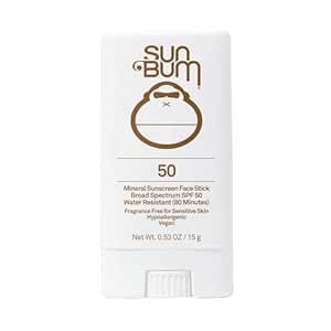 Sun Bum Mineral SPF 50 Sunscreen Face Stick | Vegan and Hawaii 104 Reef Act Compliant (Octinoxate... | Amazon (US)