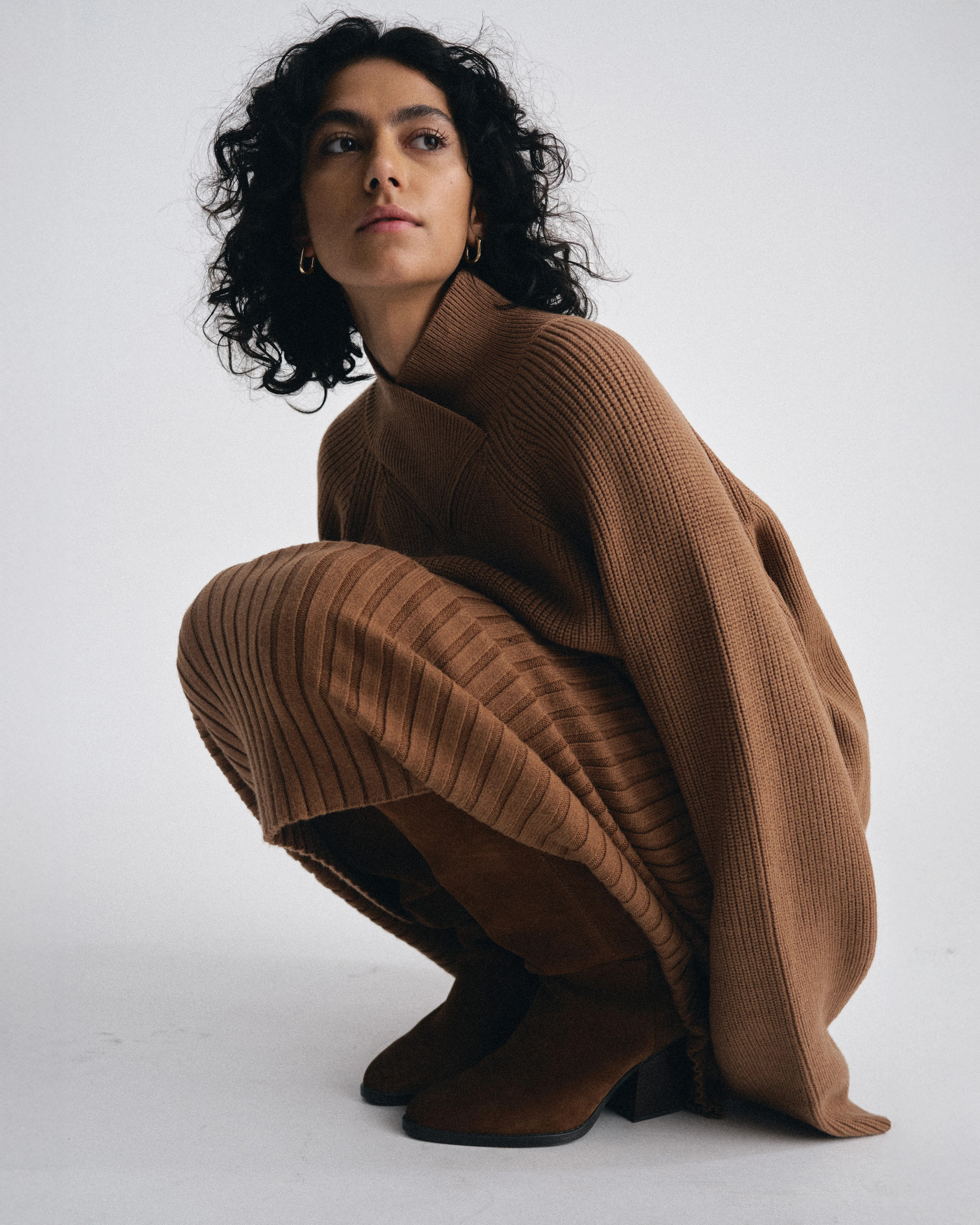 Arly Wrap Neck Sweater - Classic Camel | Universal Standard