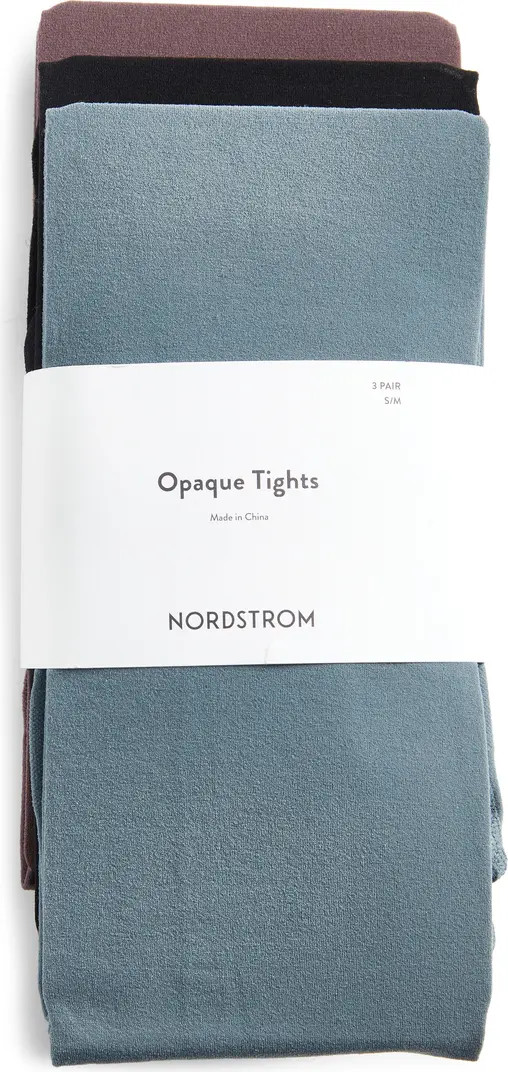 Nordstrom Assorted 3-Pack Opaque Tights | Nordstrom | Nordstrom