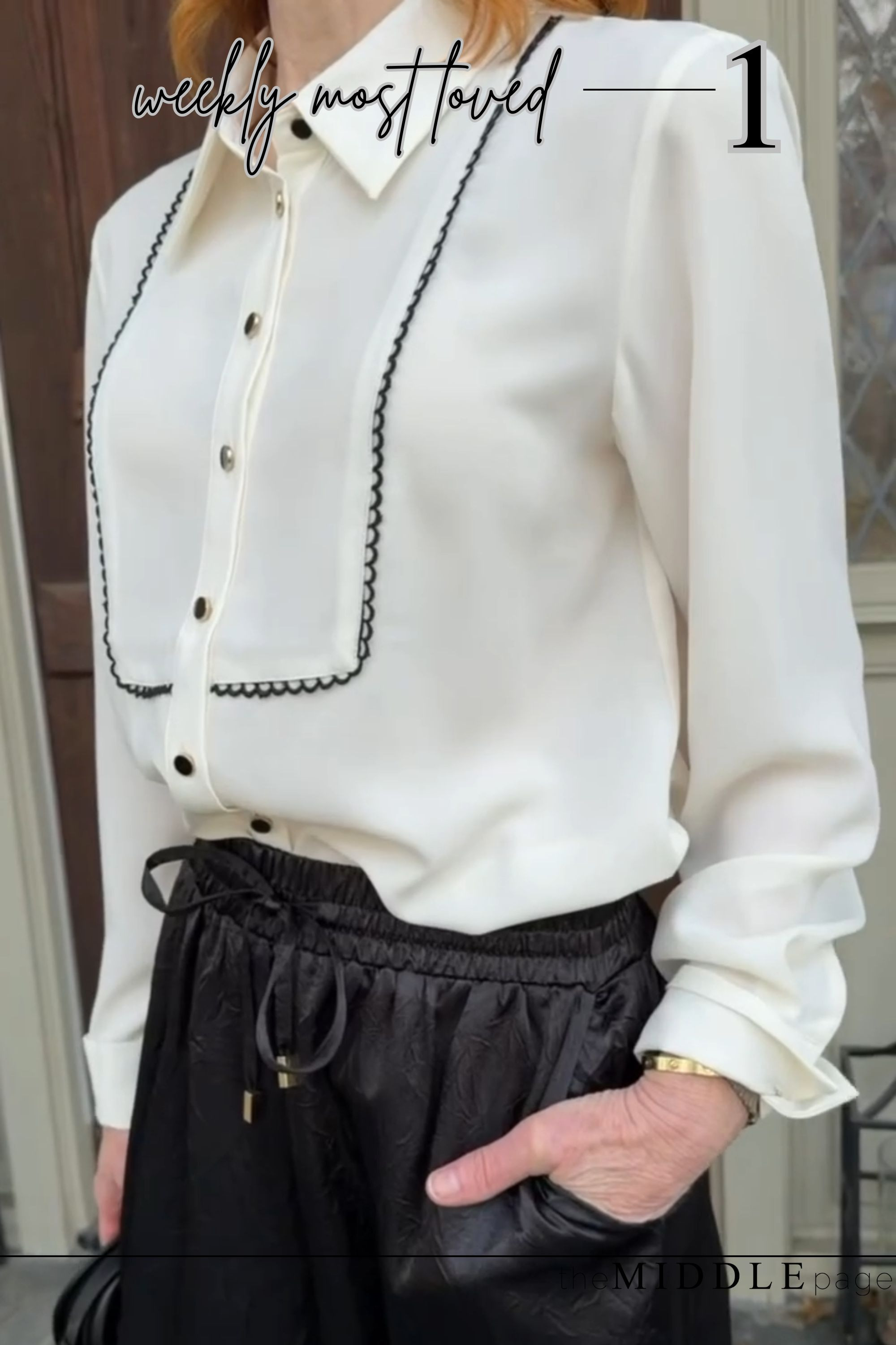 The white blouse everyone keeps buying 🤍 This lace trim beauty is the easiest way to elevate dark wash denim or a high rise wide leg jean for a polished work outfit or chic date night outfit. The pieces everyone saved… and then bought! Still in stock and so wearable right now. 

 #LTKootd #LTKSeasonal #LTKOver40