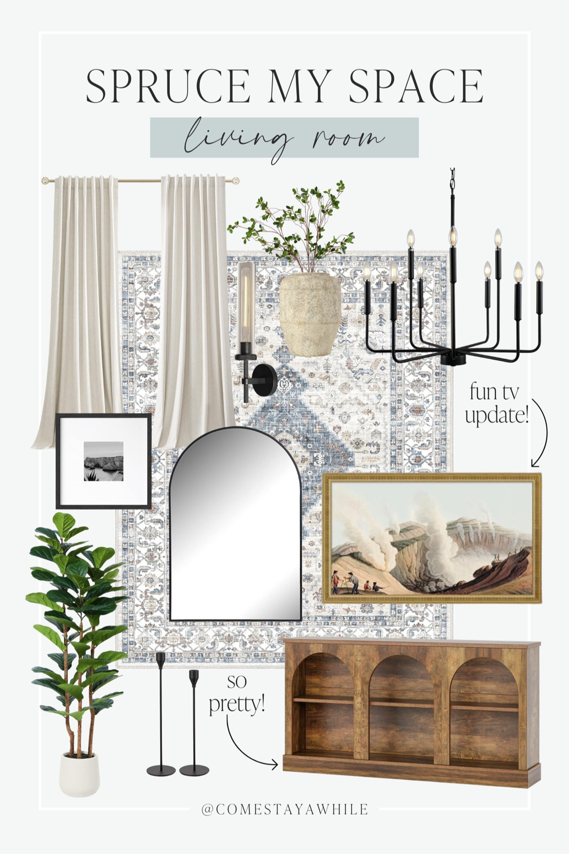 Welcome back to Spruce My Space! A series where I take photos of your space and design them as if they were mine! 

Spruce My Space | Living Room | Home Decor | Interior Design

Come Stay Awhile, Amanda Vernaci