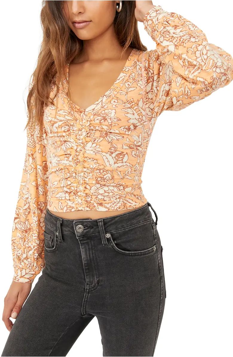 Free People Say the Word Floral Cotton & Modal Knit Top | Nordstrom | Nordstrom