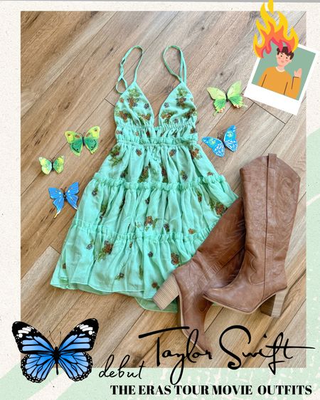 Eras tour movie outfit. Debut Taylor outfits. Cowboy boots. 

#LTKSeasonal #LTKHalloween #LTKparties