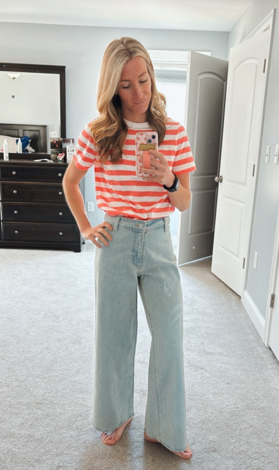 Comfy, cute, and affordable- yes please.
Old navy t shirt for under $10 pairs perfectly with these jeans!

#LTKFindsUnder50 #LTKFindsUnder100 #LTKStyleTip