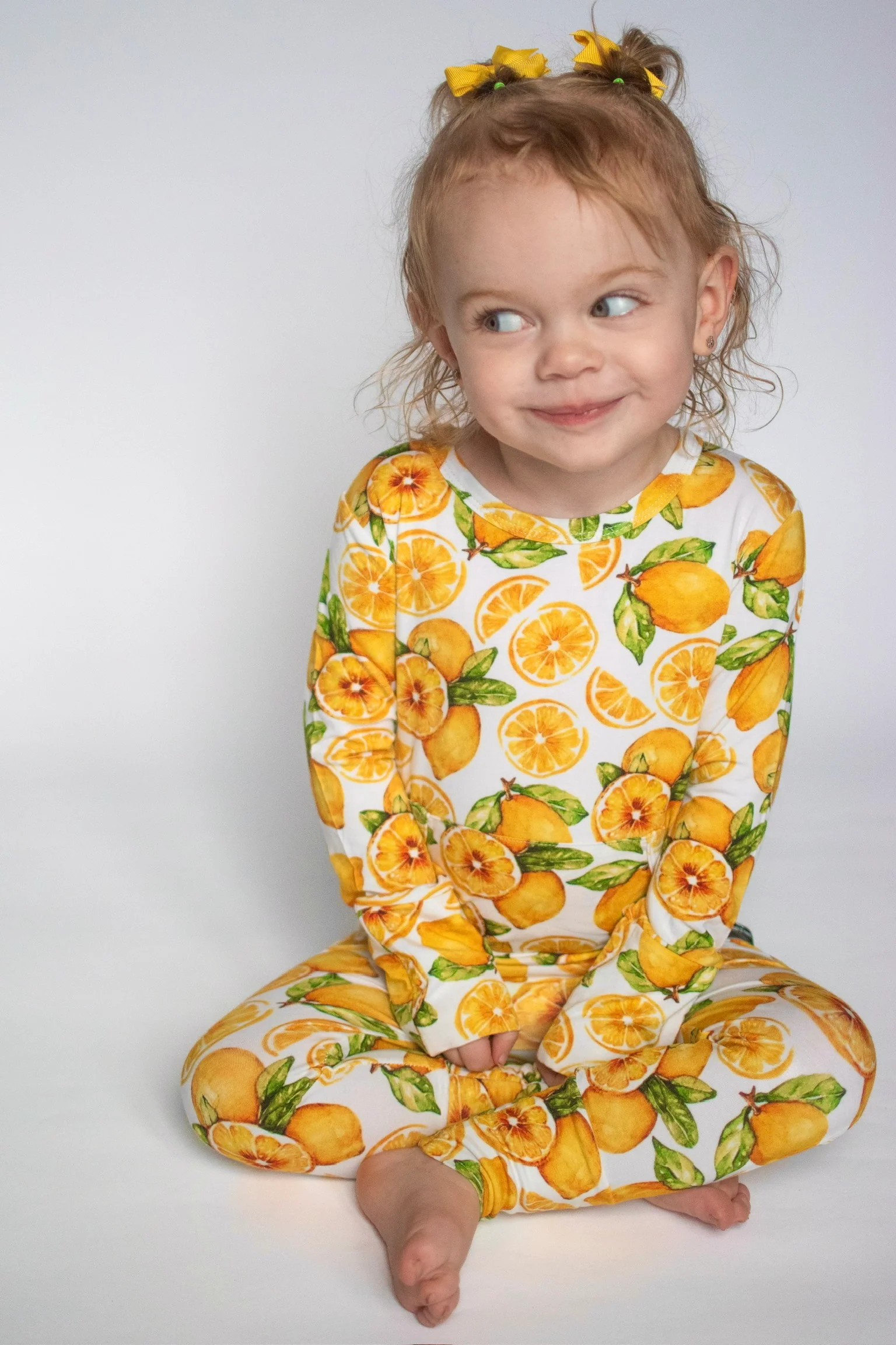 Change-A-Roo™ Front Opening Romper in OG Lemons of Tuscany | Ready Set Romper ®