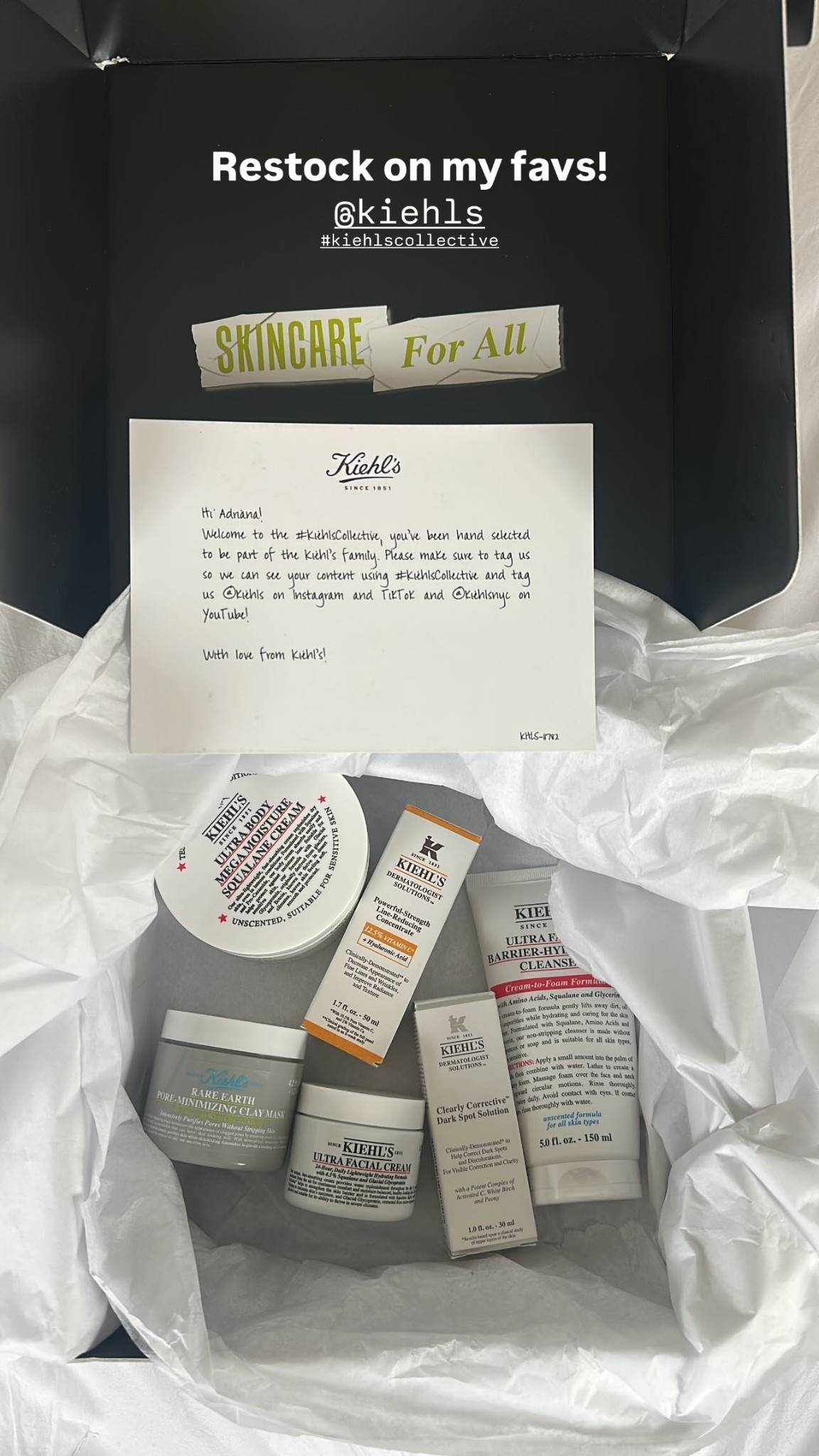 Restock on my favs! @kiehls  #kiehlscollective