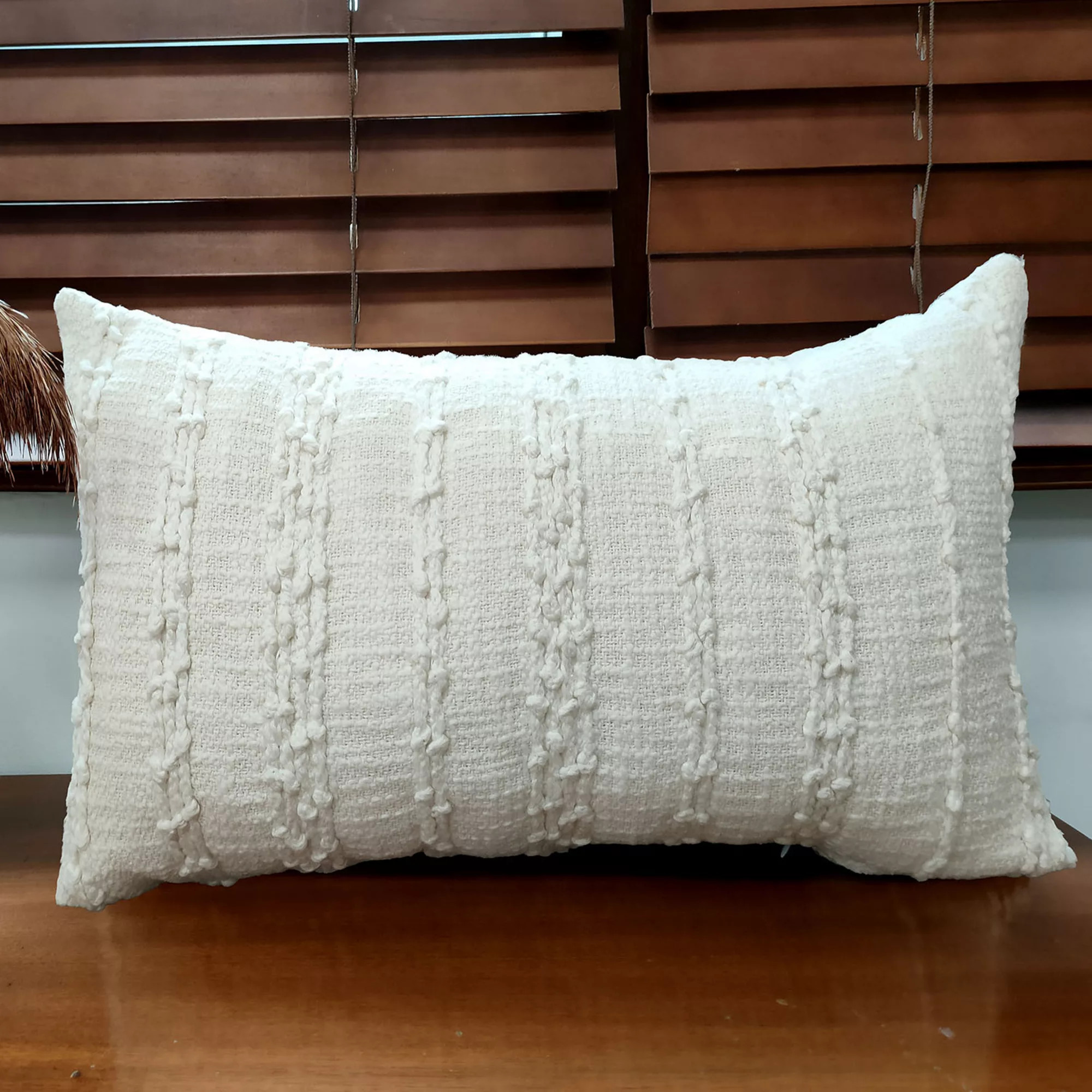 Sonoma Goods For Life® Ivory Textured Stripes Throw Pillow | Kohl's