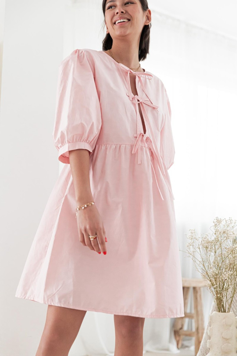 ÉLÉA Rose - Robe À Noeuds | Pretty Wire