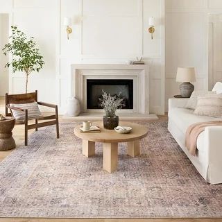 Alexander Home Leanne Distressed Oriental Printed Area Rug | Bed Bath & Beyond