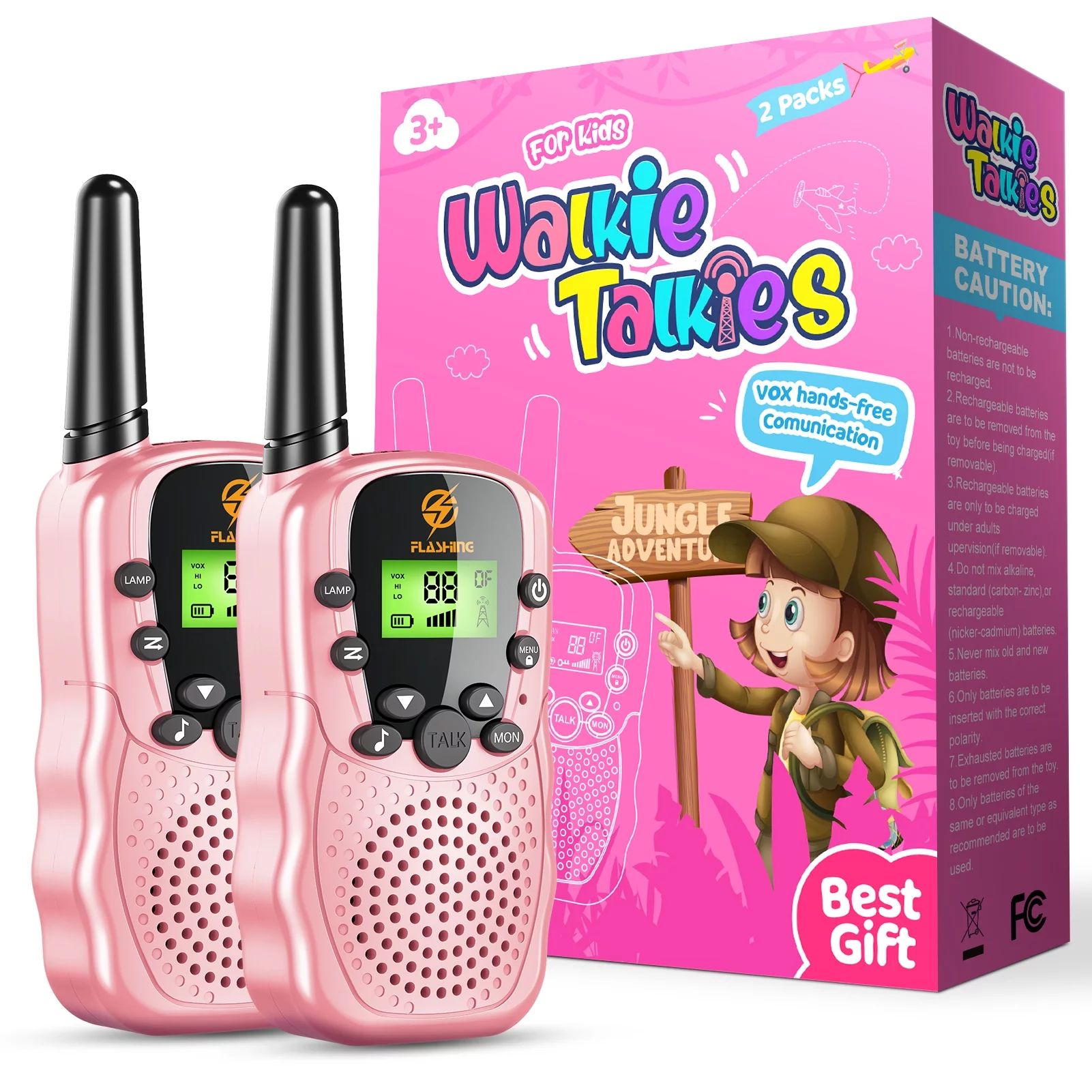Walkie Talkies for Kid, 2 Way Radio, 3 KM Long Range Toy for Boy Girl 3-15 Years Old, Christmas G... | Walmart (US)