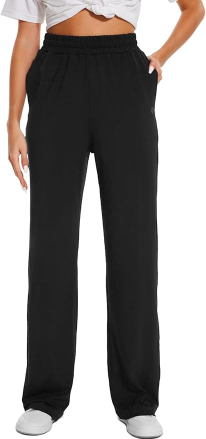 HOdo 32"/34"/36" Inseam Womens Tall Yoga Sweatpants Quick Dry Long Joggers Lounge Yoga Pants with... | Amazon (US)