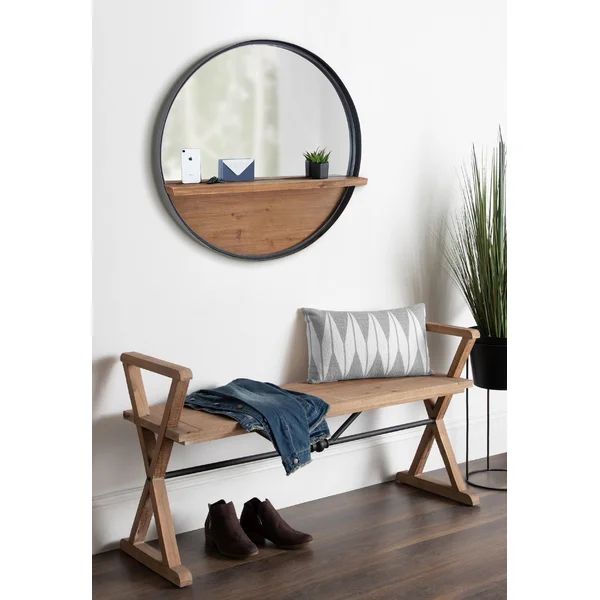 Catoosa Distressed with Shelves Accent Mirror | Wayfair North America