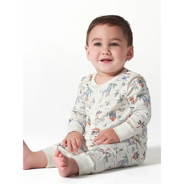 Modern Moments by Gerber Baby Boy or Girl Unisex Long Sleeve Coverall (Newborn - 12 Months) | Walmart (US)