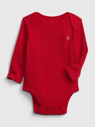 Baby 100% Organic Cotton Mix and Match Waffle-Knit Bodysuit | Gap (US)