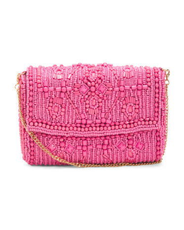Beaded Flap Shoulder Bag | TJ Maxx