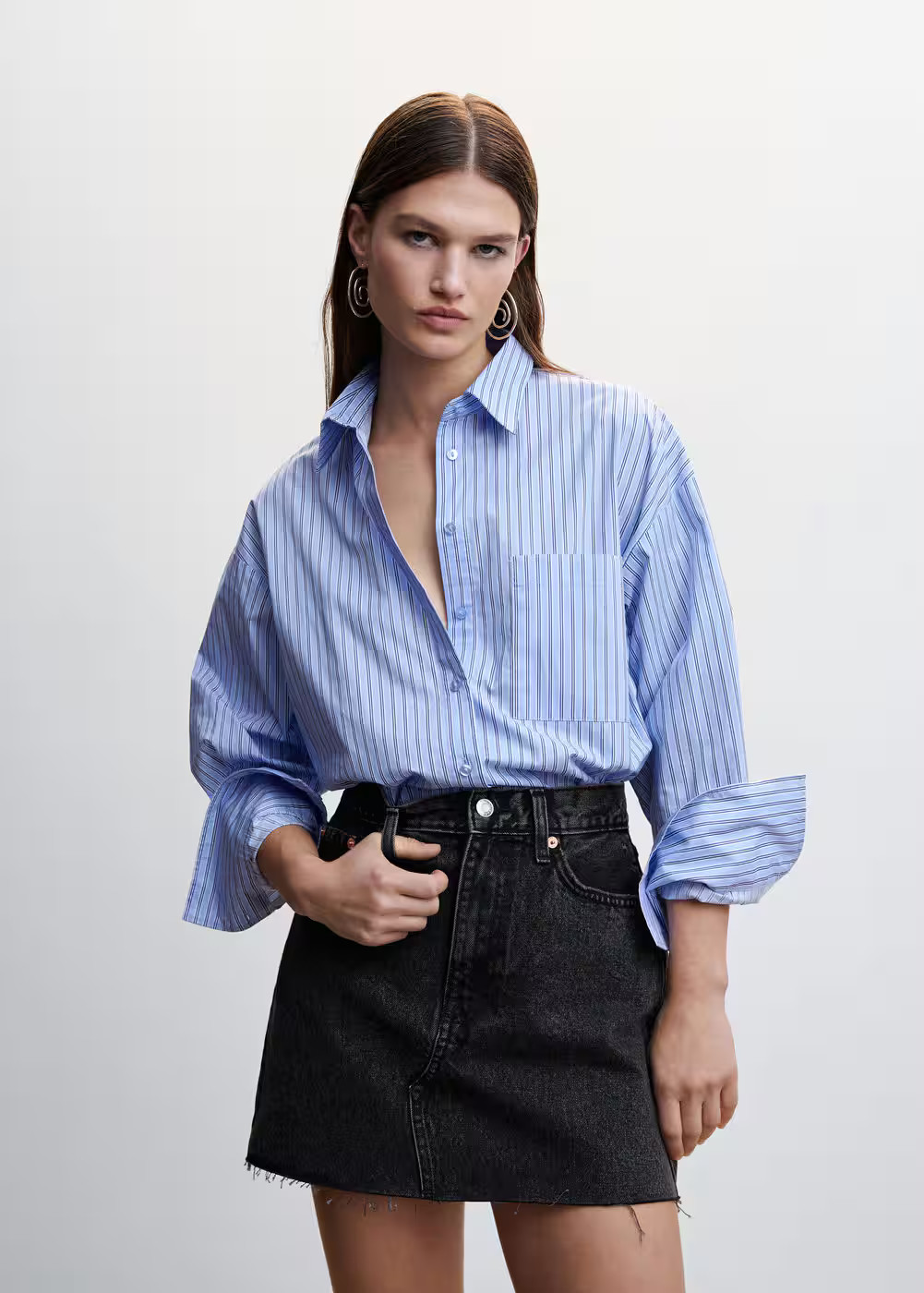 Denim mini-skirt | MANGO (US)