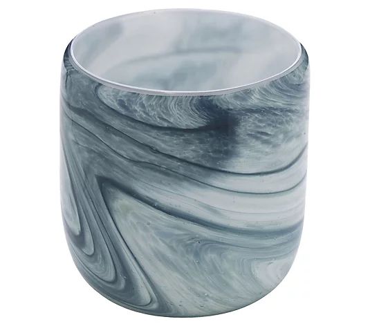 Scott Living 4" Blue & White Marble Swirl Vase | QVC