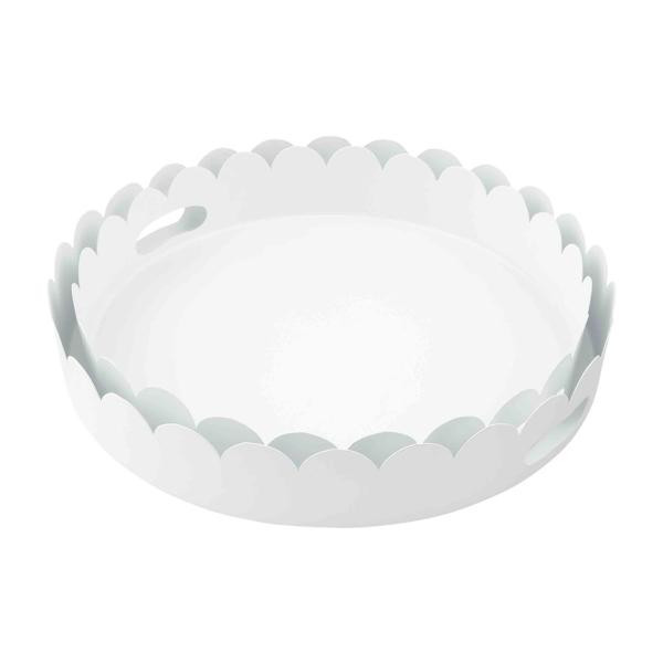 Scalloped metal tray set | Mud Pie (US)