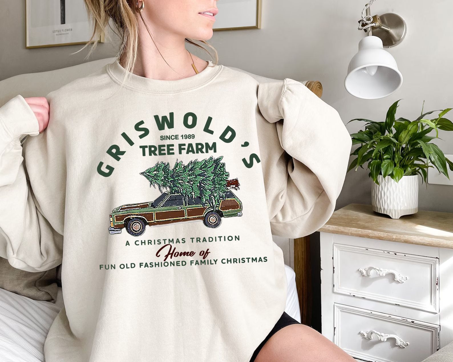 Vintage Griswold Tree farm Christmas Sweatshirt, Christmas Sweatshirt, Christmas Crewneck, Christ... | Etsy (US)