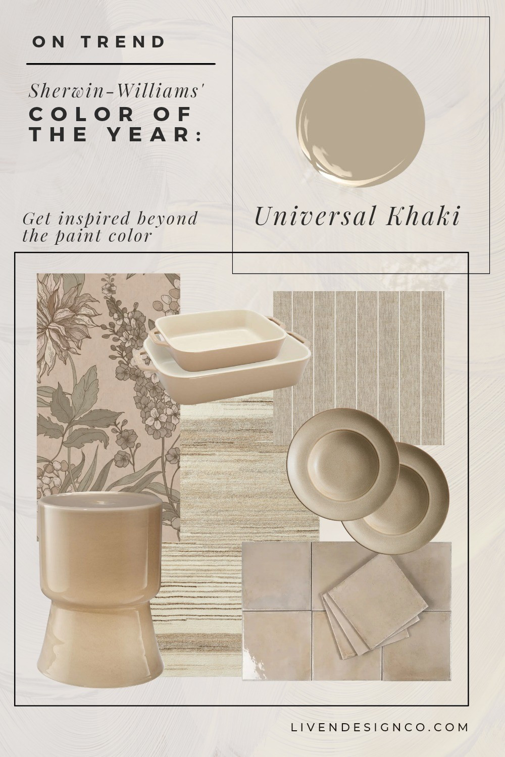 Color of the year. Home trends. Interior design. Home decor. Sherwin Williams. Samplize. Floral wallpaper. Dinnerware. Stoneware dinnerware. Cookware. Neutral rug. Neutral decor. Glossy beige tile. Ceramic stool accent table

#LTKSeasonal #LTKHome #LTKSaleAlert