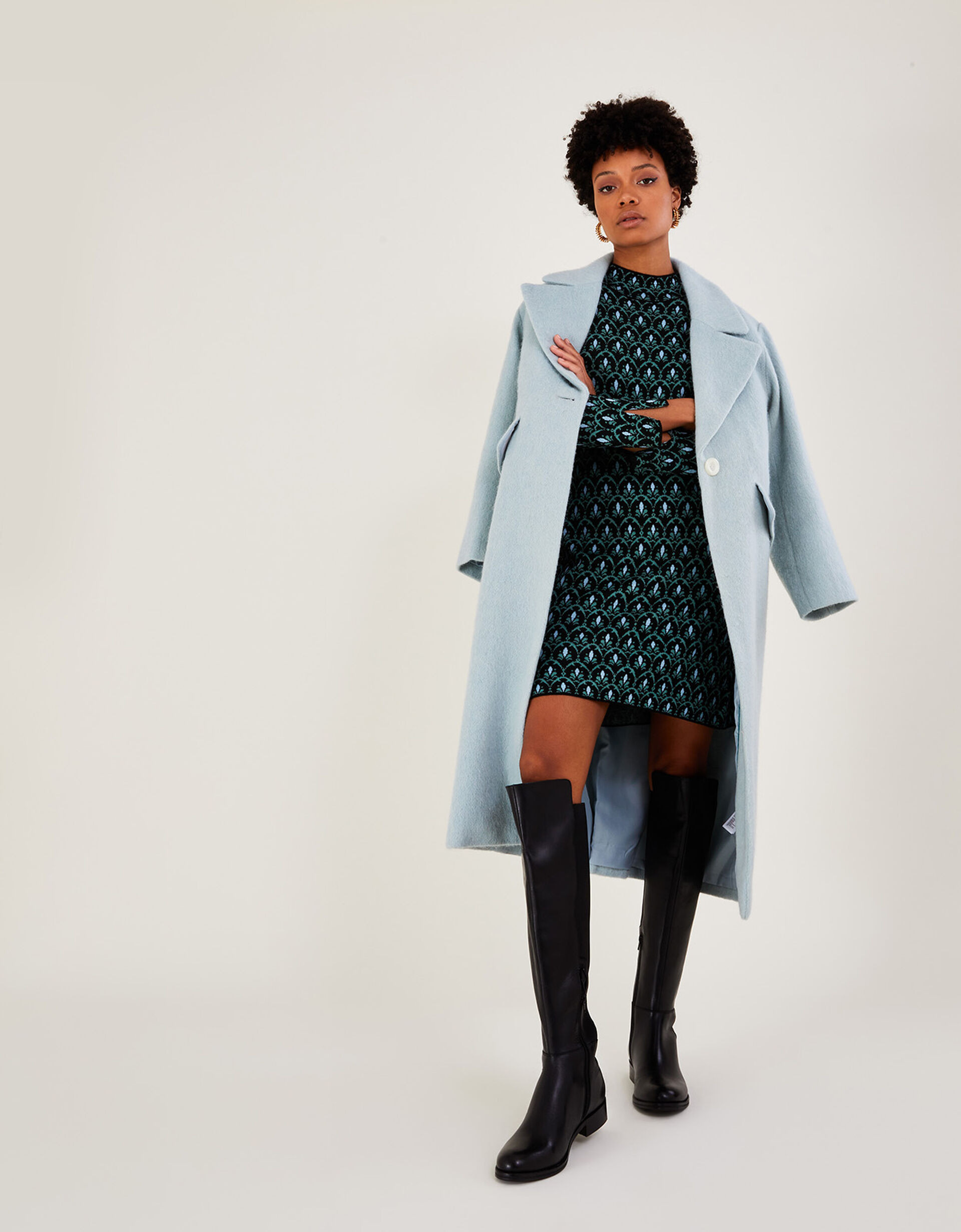 Olivia Leather Riding Boots Black | Monsoon (UK)