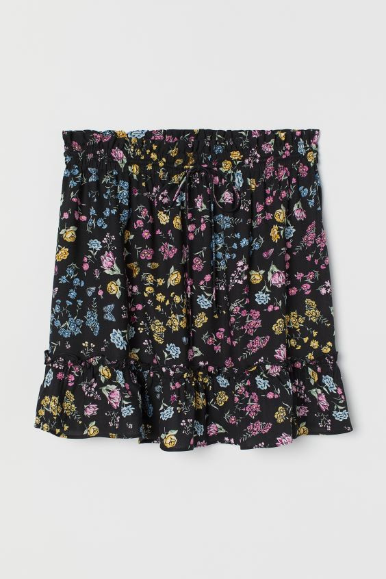 Kurzer Rock mit Volant | H&M (DE, AT, CH, NL, FI)