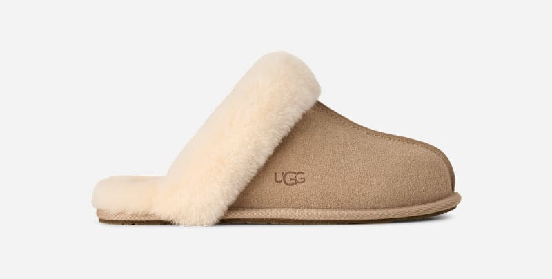 UGG® Women's Scuffette II Suede Sheepskin Slipper in Sand, Size 12 | UGG (US)