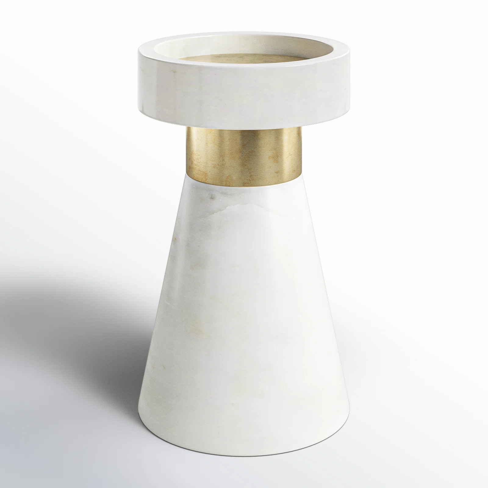 Birch Lane™ Gibbs Pillar Stone Candlestick & Reviews | Wayfair | Wayfair North America